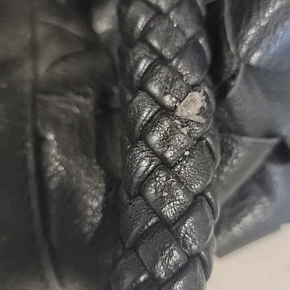 Bebe Black Satchel with Gold Accents - Picture 9 of 12